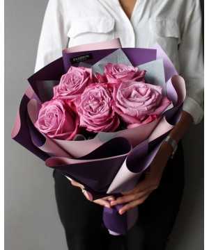 Фиолетовые розы, 5 шт